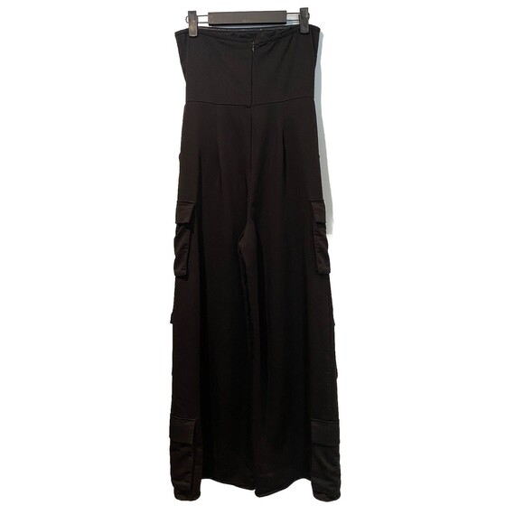 Forever 21 Jumpsuit Womens Small Wide Leg Cargo Goth Grunge Whimsigoth Vamp - Picture 2 of 8